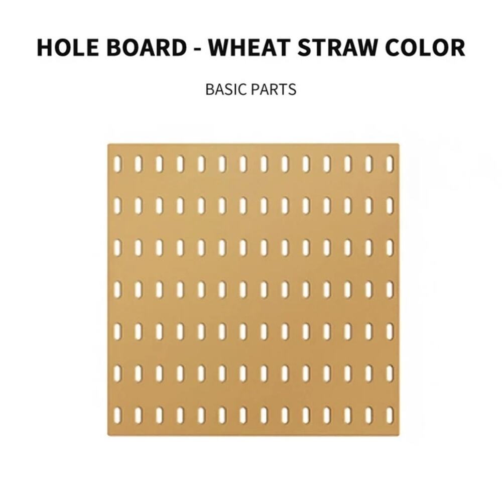 Pegboard Wall Organizer,Wall Display Decoration Perforation 11” X 11” beige